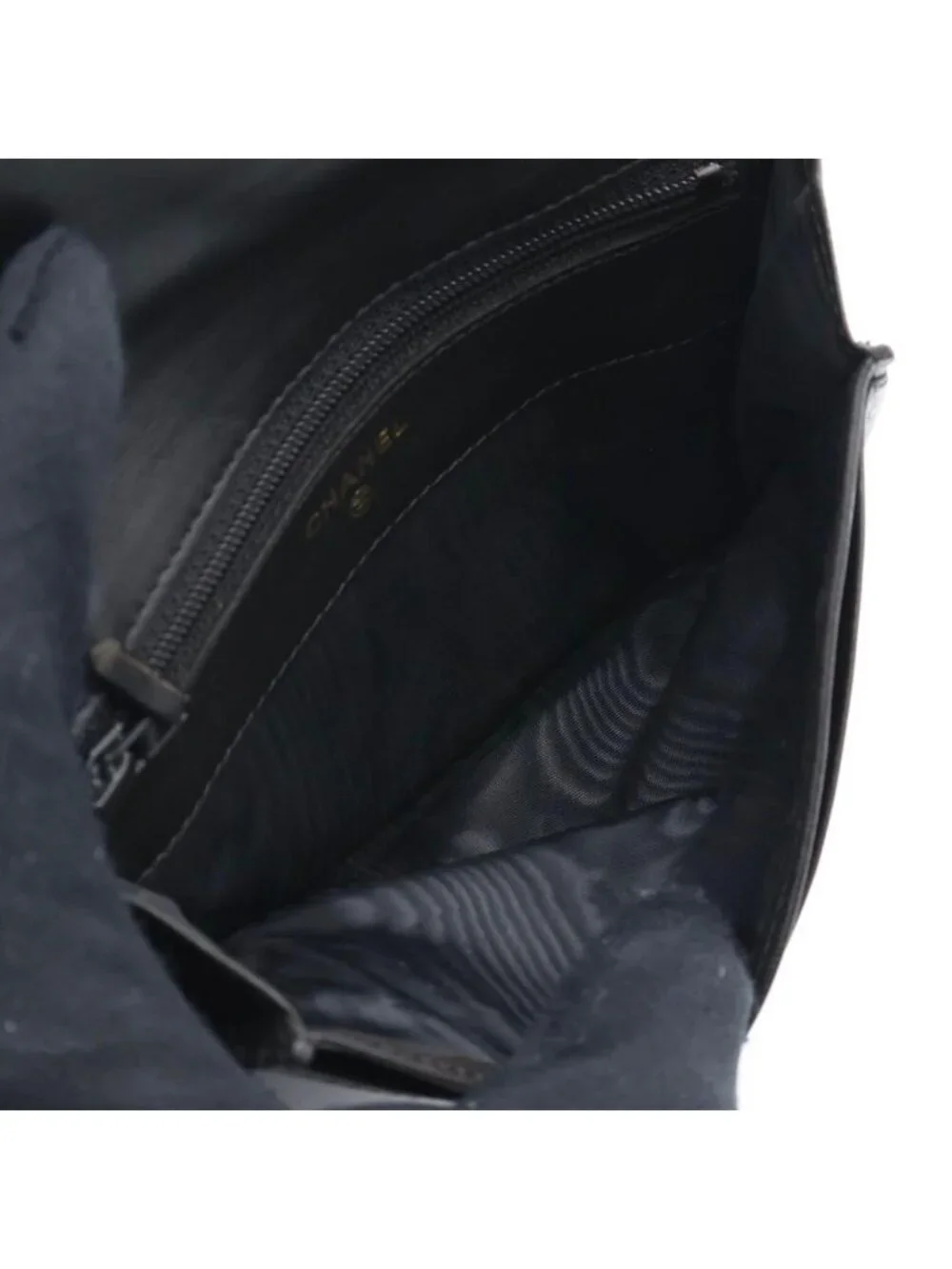 Chanel Jumbo CC Logo Lambskin Bifold Wallet Black
